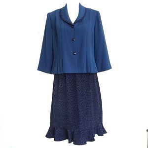DANNY & NICOLE WOMENS 2pc SUIT SIZE 14P